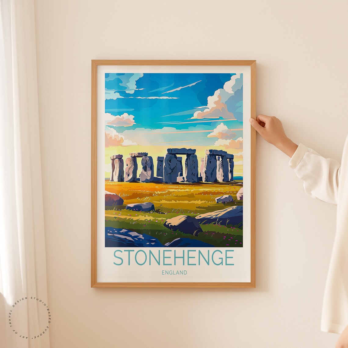 Stonehenge UK Travel Poster, England Travel Print - Image 2