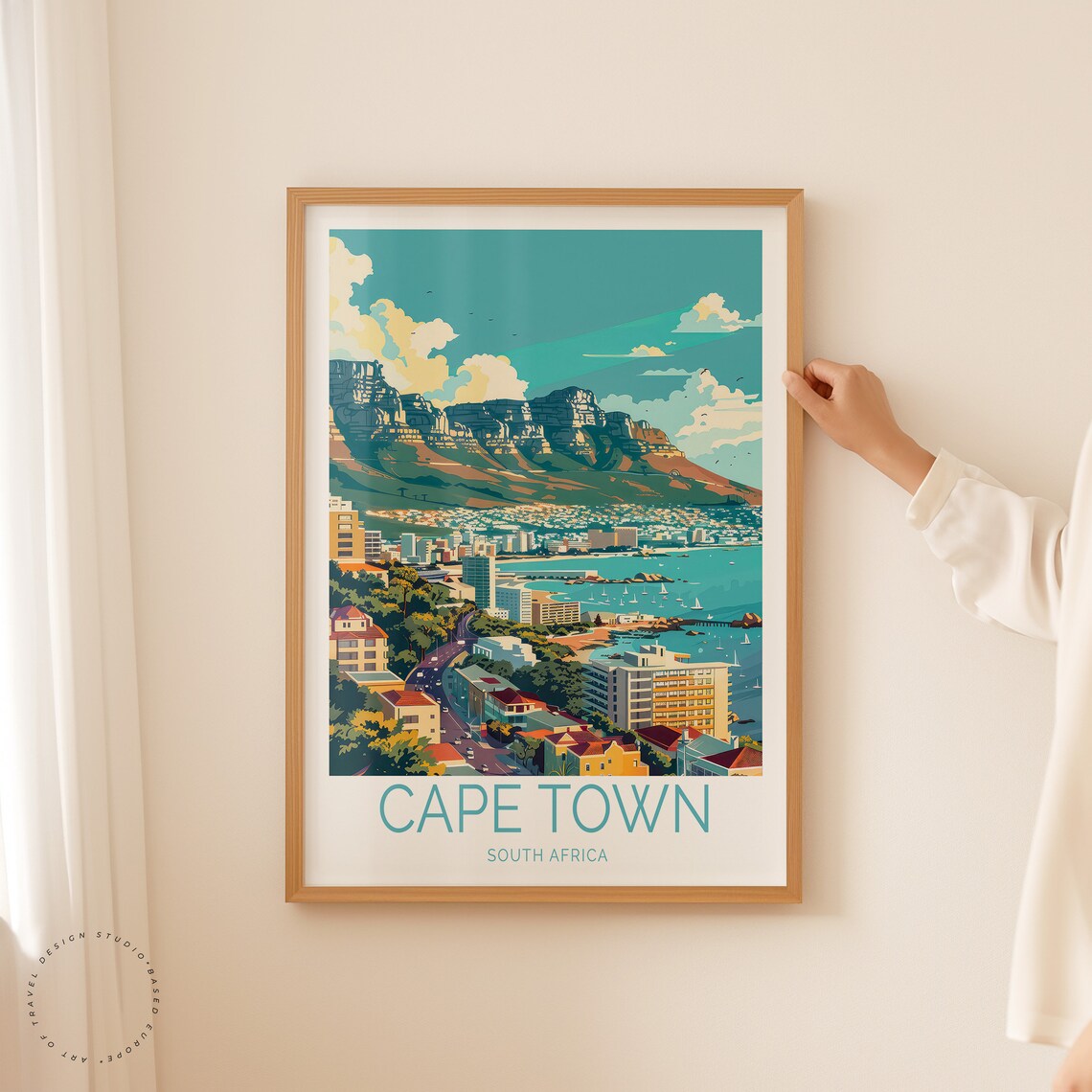 Cape Town Home Decor Travel Poster - Image 2