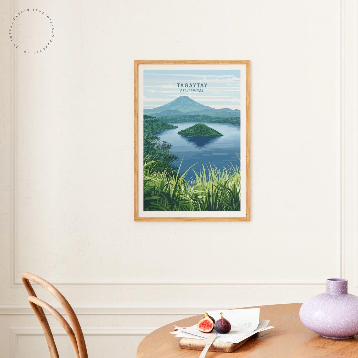 Tagaytay Philippines Taal Volcano Lake Island Overlook Scenic Poster - Image 4