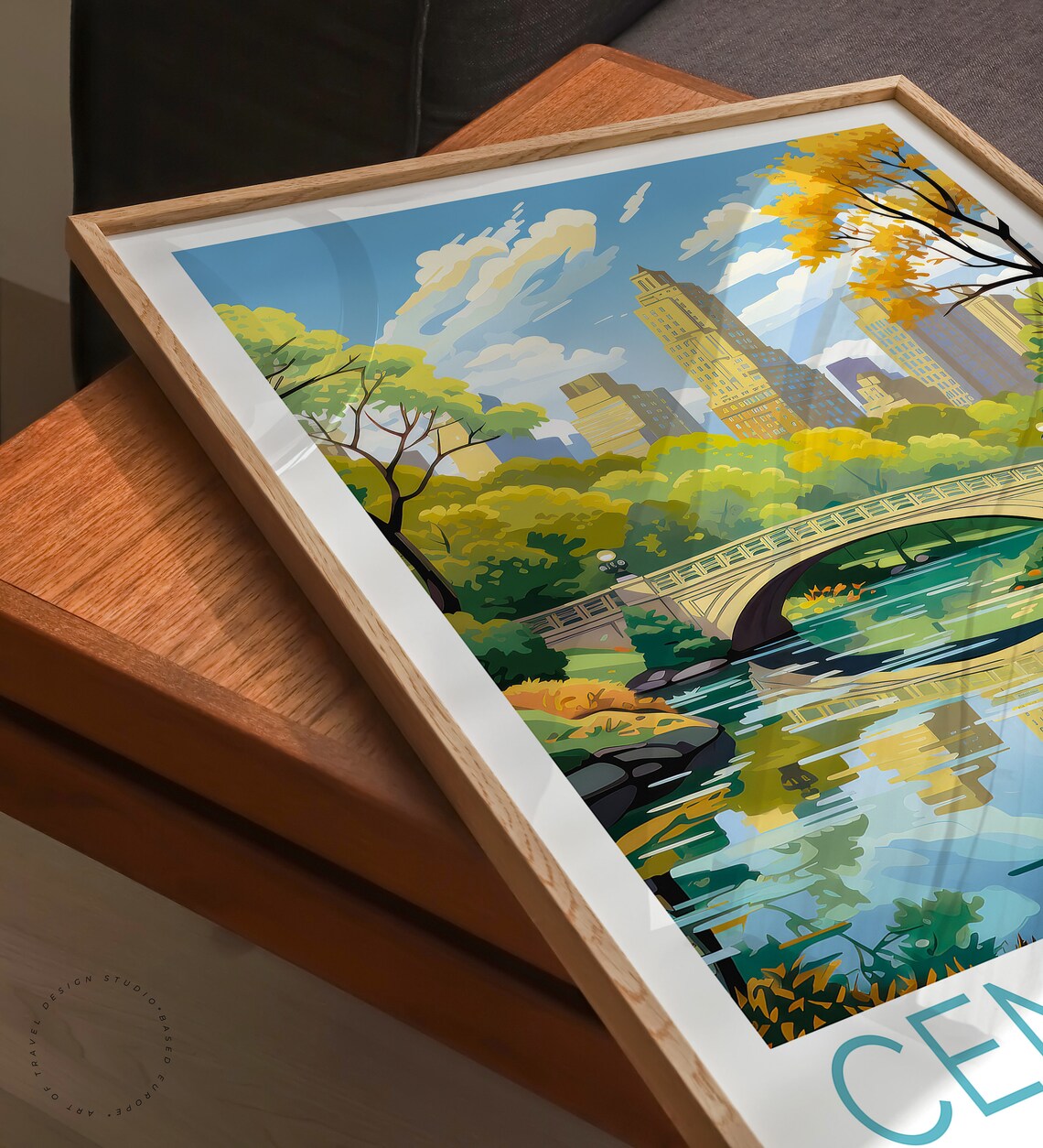 Central Park Travel Poster, New York Art Print - Image 3