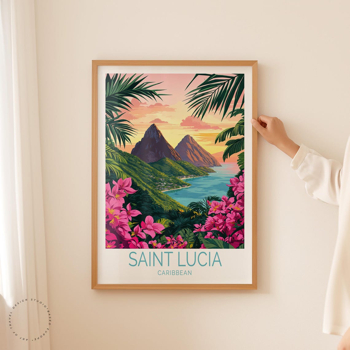 Saint Lucia Home Decor Travel Poster - Image 5