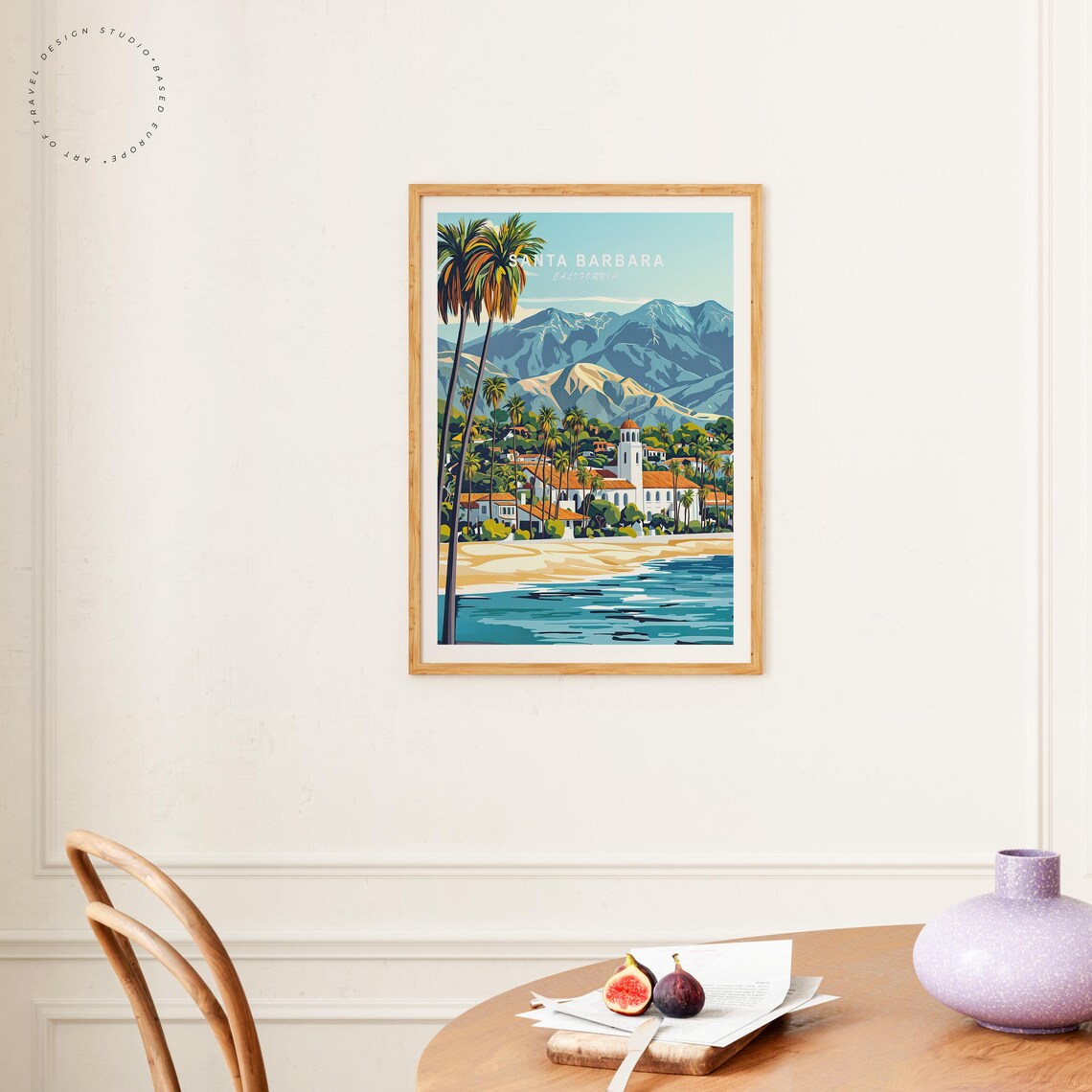 Santa Barbara Travel Poster, Custom Home Decor - Image 4