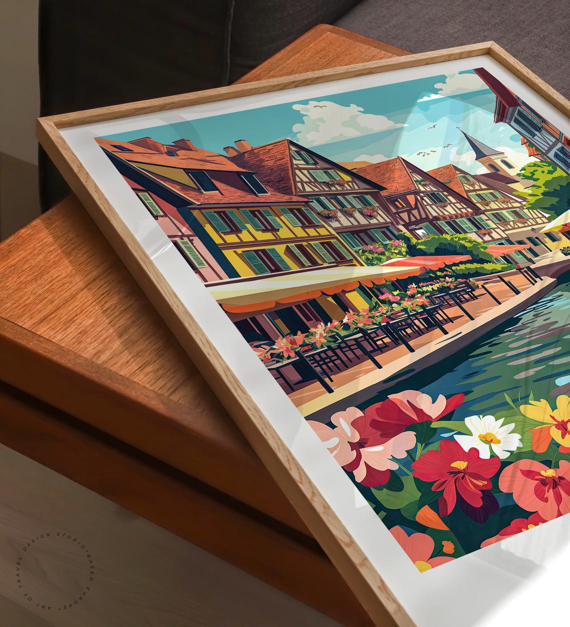 Colmar France Travel Poster France Wall Art Colmar France Print Home Decor Birthday Gifts Personalised Travel Poster - Image 3