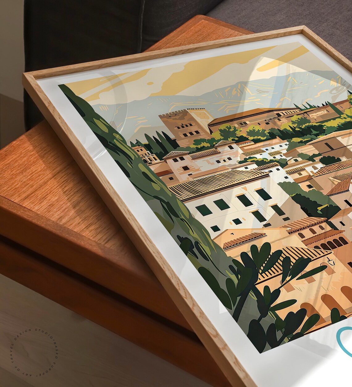 Granada Spain Vintage Travel Poster, Alhambra - Image 3