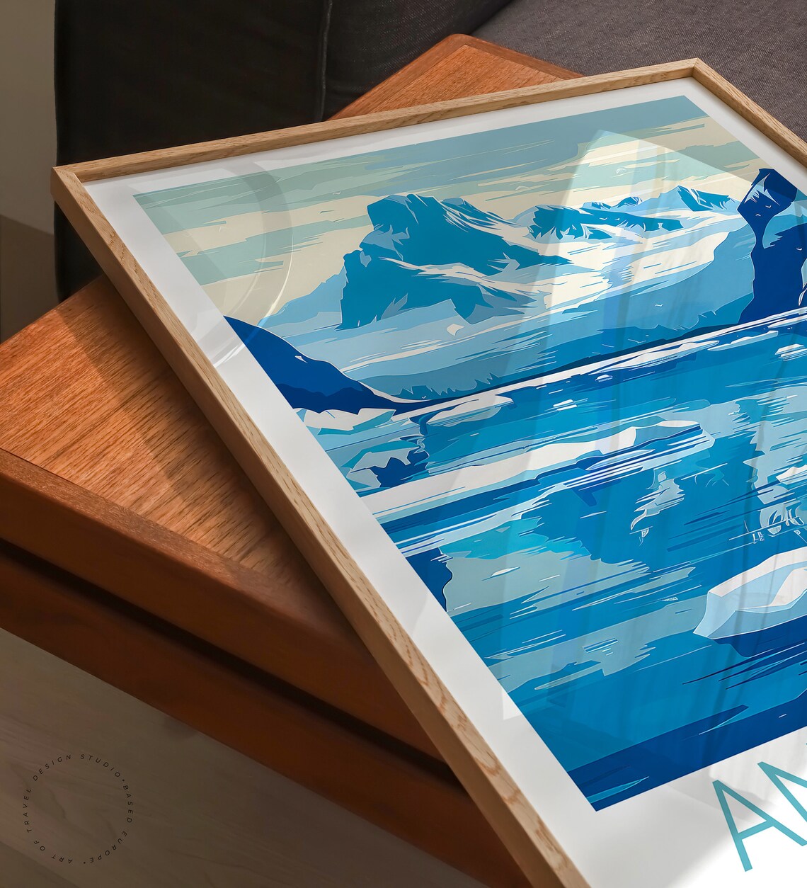 Antarctica Travel Poster, Custom Travel Art Print - Image 3