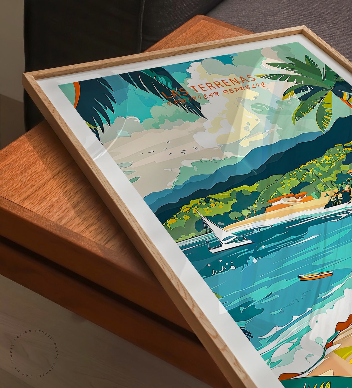 Las Terrenas Dominican Republic Tropical Beach Paradise Poster - Image 3