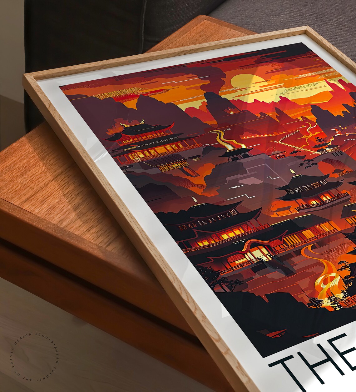 Fire Nation Travel Poster, Capital City Wall Art - Image 3