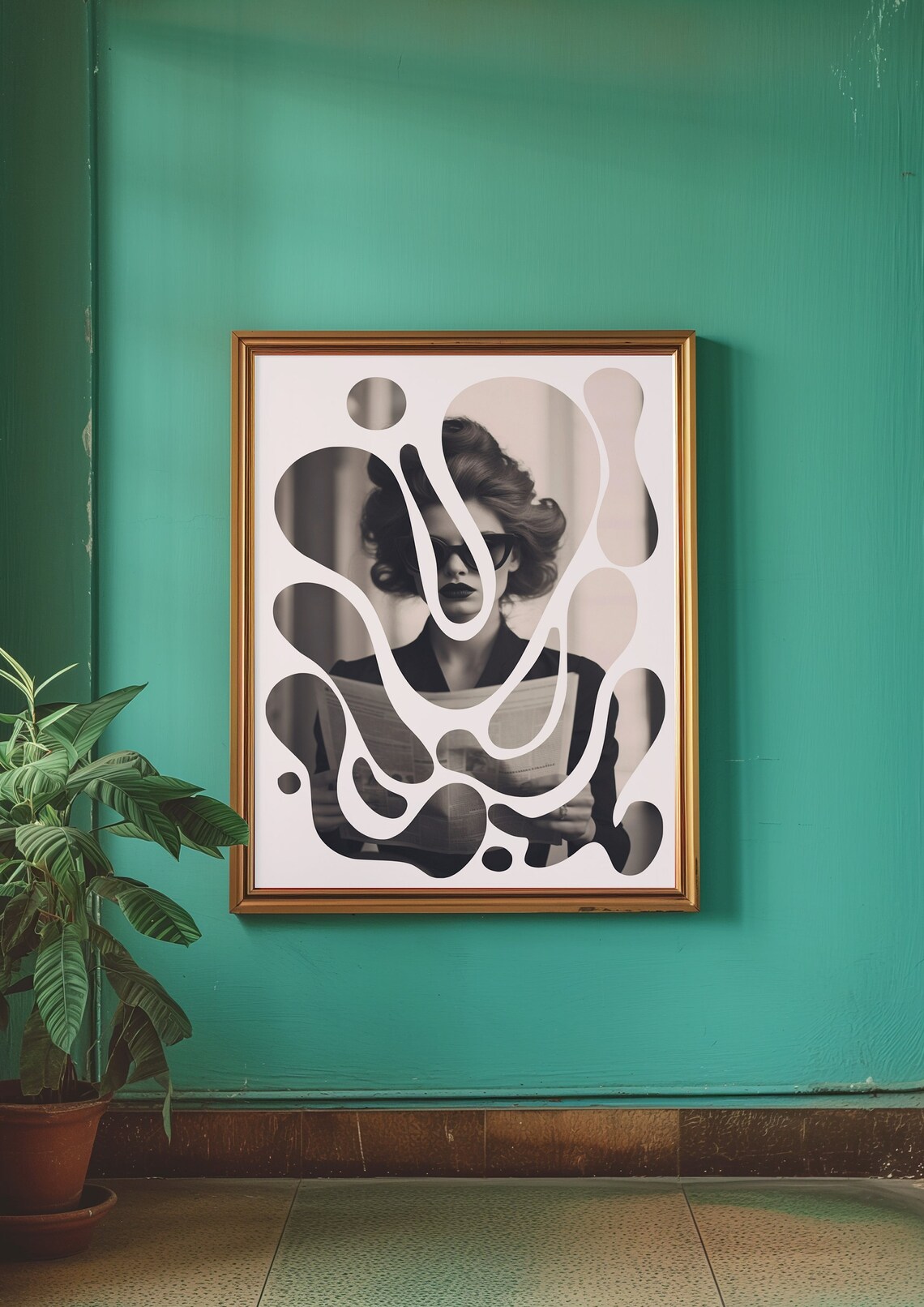 Retro Woman Wall Art Spiritual Wall Art Trendy Wall Art Psychedelic Poster Aesthetic Print Vintage Poster Trippy Wall Art Magazin Art - Image 3