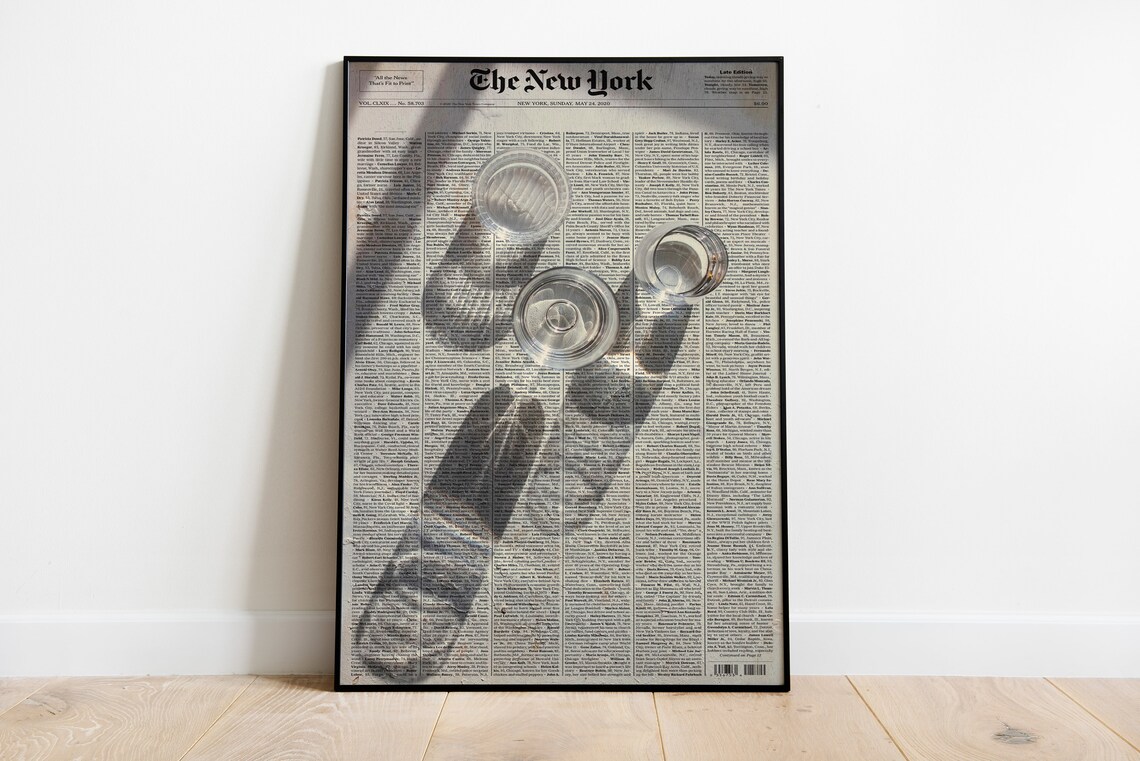 Retro Newspaper Typography Print, 70s Psychedelic - Image 3