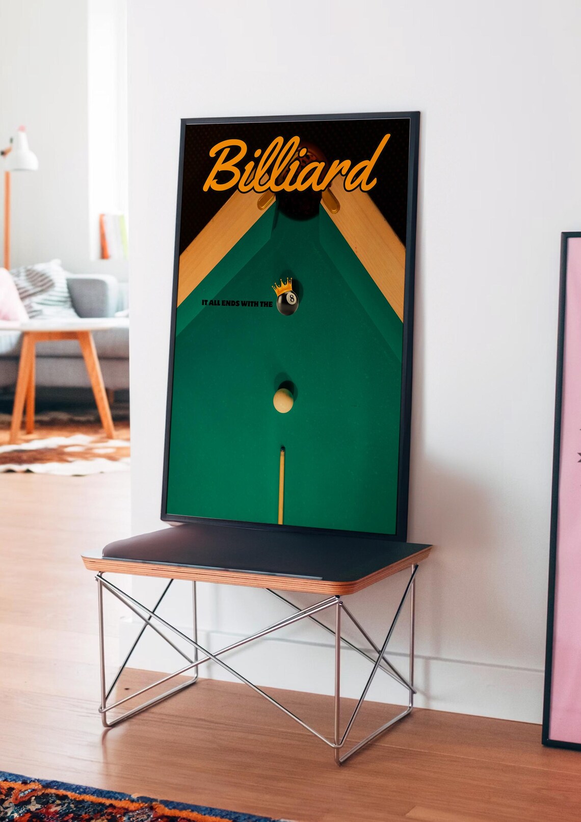 Billiards 8 Ball Motivational Art Print - Image 4