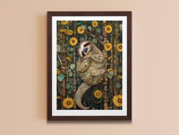 Sloth Nursery Decor Cute Sloth Prints Watercolor Wall Art For Kids Room Baby Sloth Art Nursery Wall Art Animal Print