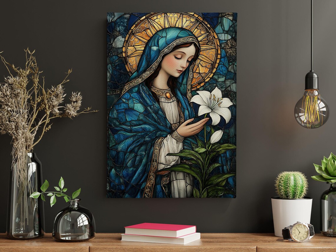 Mother Madonna Virgin Mary Catholic Art Print - Image 5