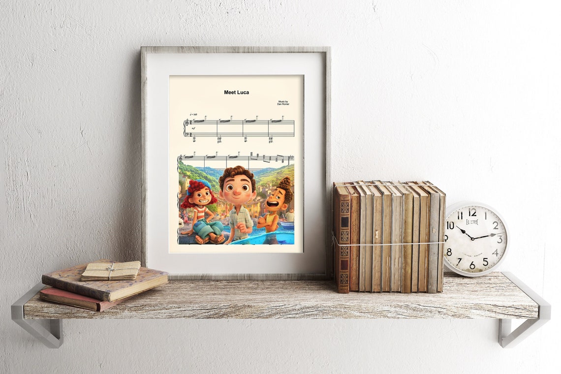 Disney Pixar's Luca Sheet Music Art Print
