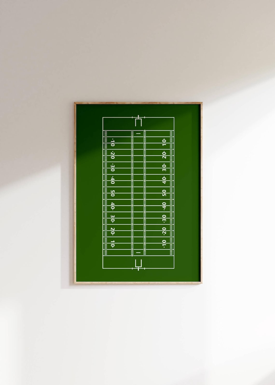 Football Field Modern Sports Decor Art Print