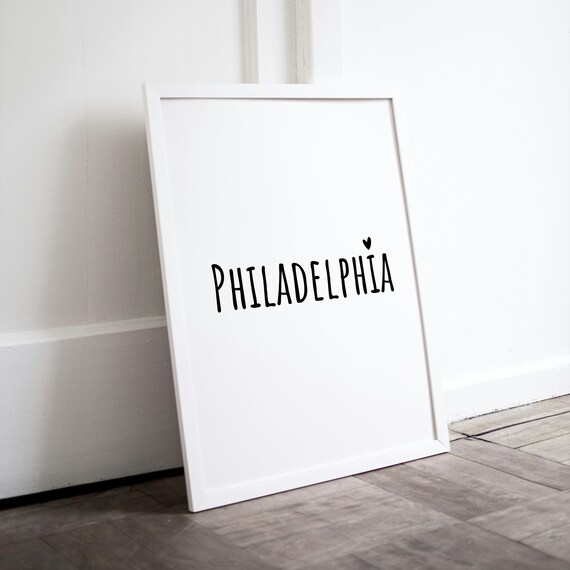 Philadelphia Wall Art Posters Of Philadelphia Typography As Art Philadelphia Poster Trendy Wall Art Art Text Art