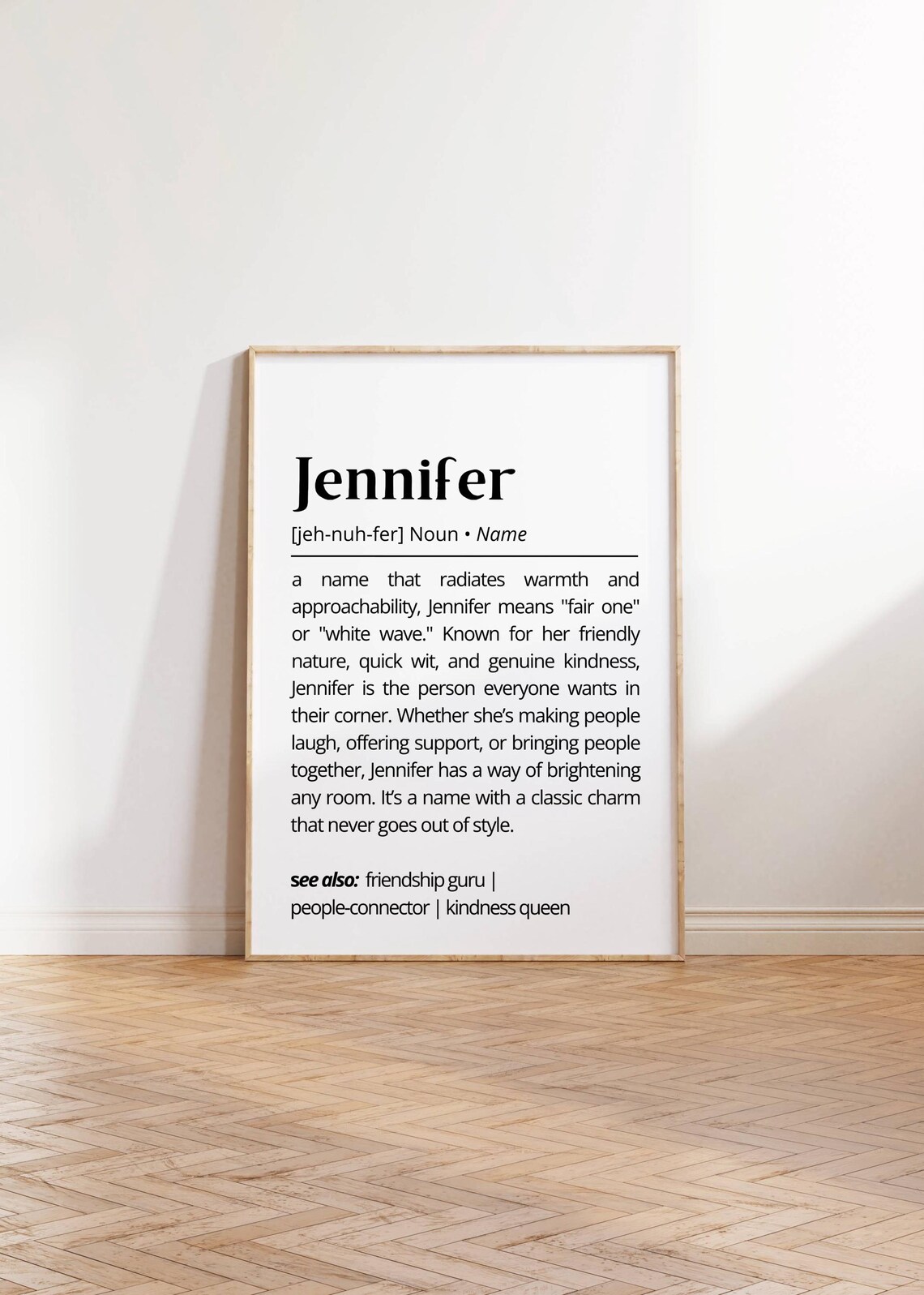 Jennifer Name Definition Personalized Art Print - Image 2