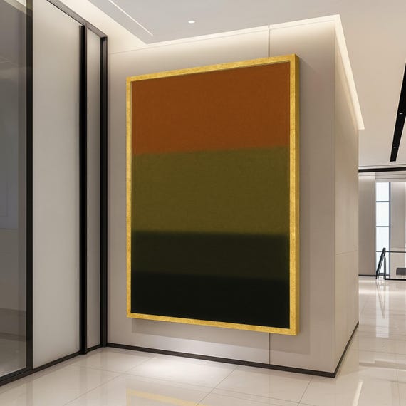 Mark Rothko Autumn Masterpiece Abstract Wall Art Print Fall Color Field Painting Reproduction Modern Museum Quality Canvas Decor