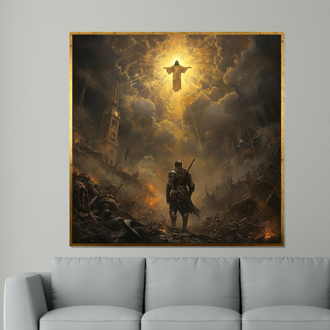 Ascension Of Christ Medieval Religious Art Print