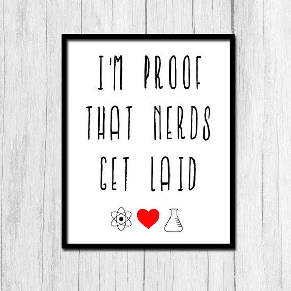 Nerd Art Nerdy Wall Baby Nursery Instant Prints Funny