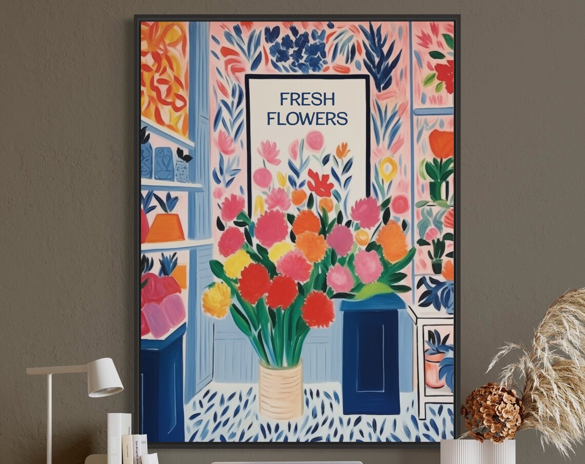 Flower Shop Print, Matisse Botanical Decor - Image 5