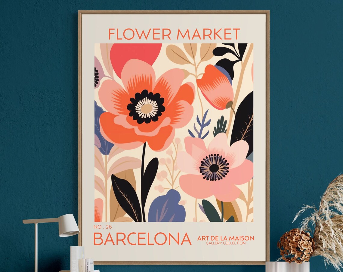Flower Market Botanical Decor, Matisse Print