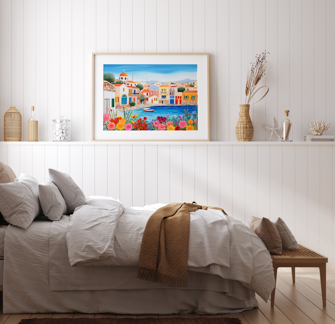 Aegina Illustration Print, Greece Travel Poster - Image 2