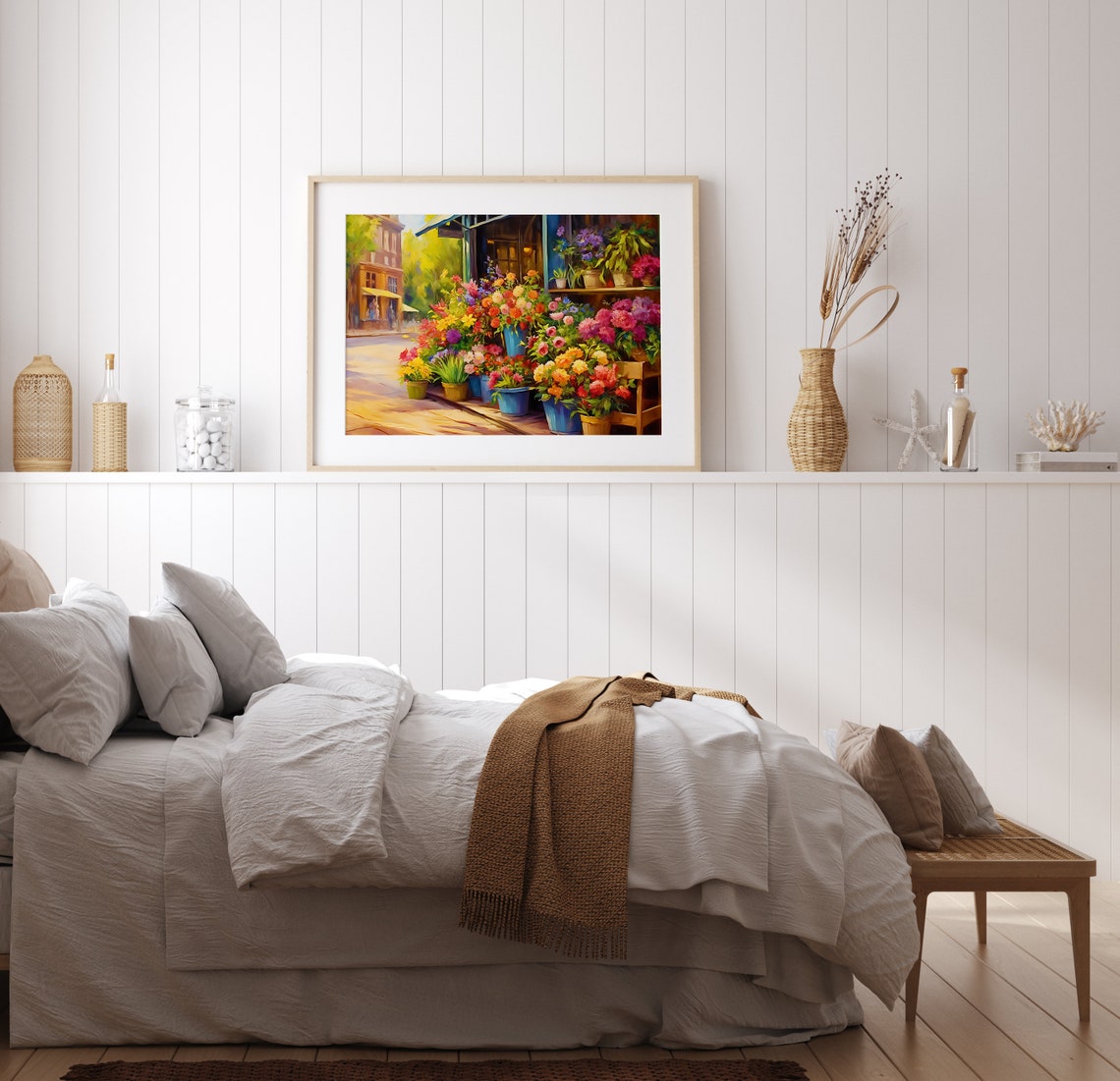 Florist on the Corner Flower Art Print - Image 2