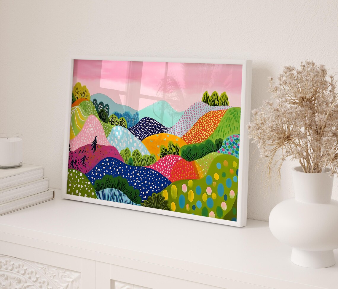 Bold Abstract Colorful Art Print, Modern Decor - Image 2