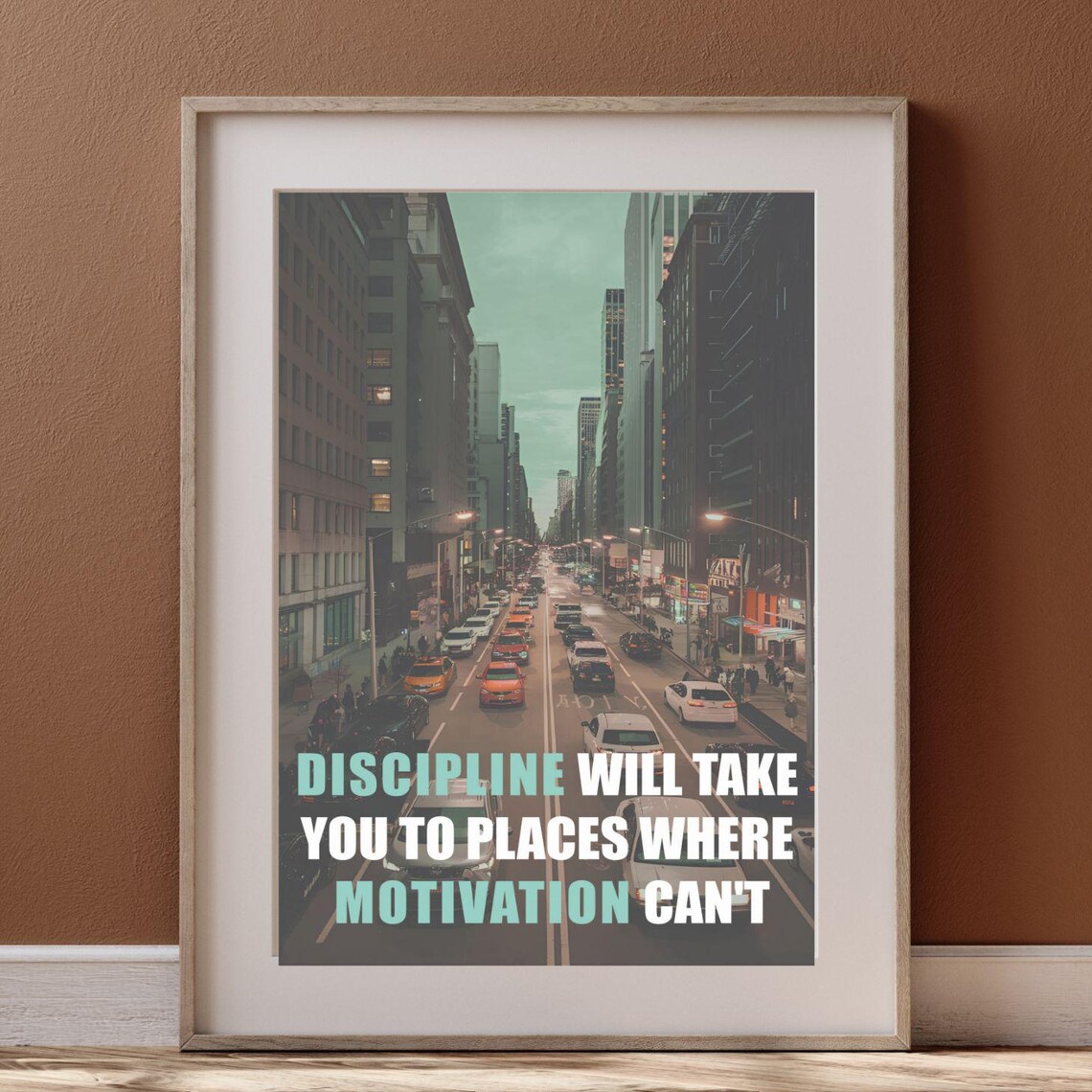 Discipline Is More Important - Affirmation Print