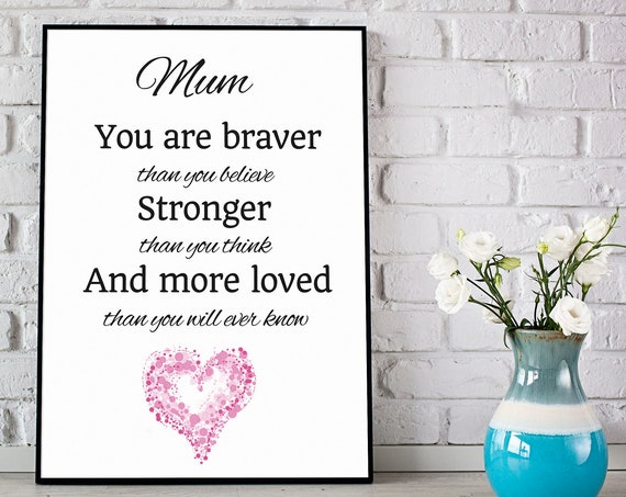 Mothers Day Gift Mum Print Mother Day Mom Print Mothers Day Present Gifts For Mother Mother Birthday Gift Present For Mum Mummy Gift