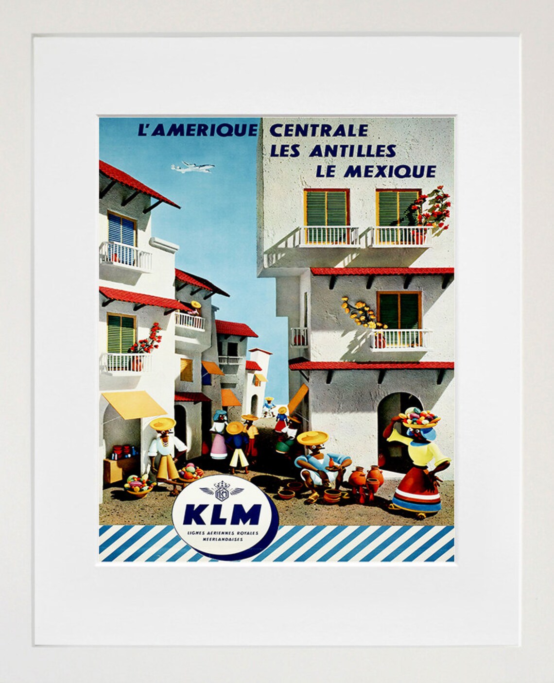 Mexico Vintage Travel Poster, Central America Art Print