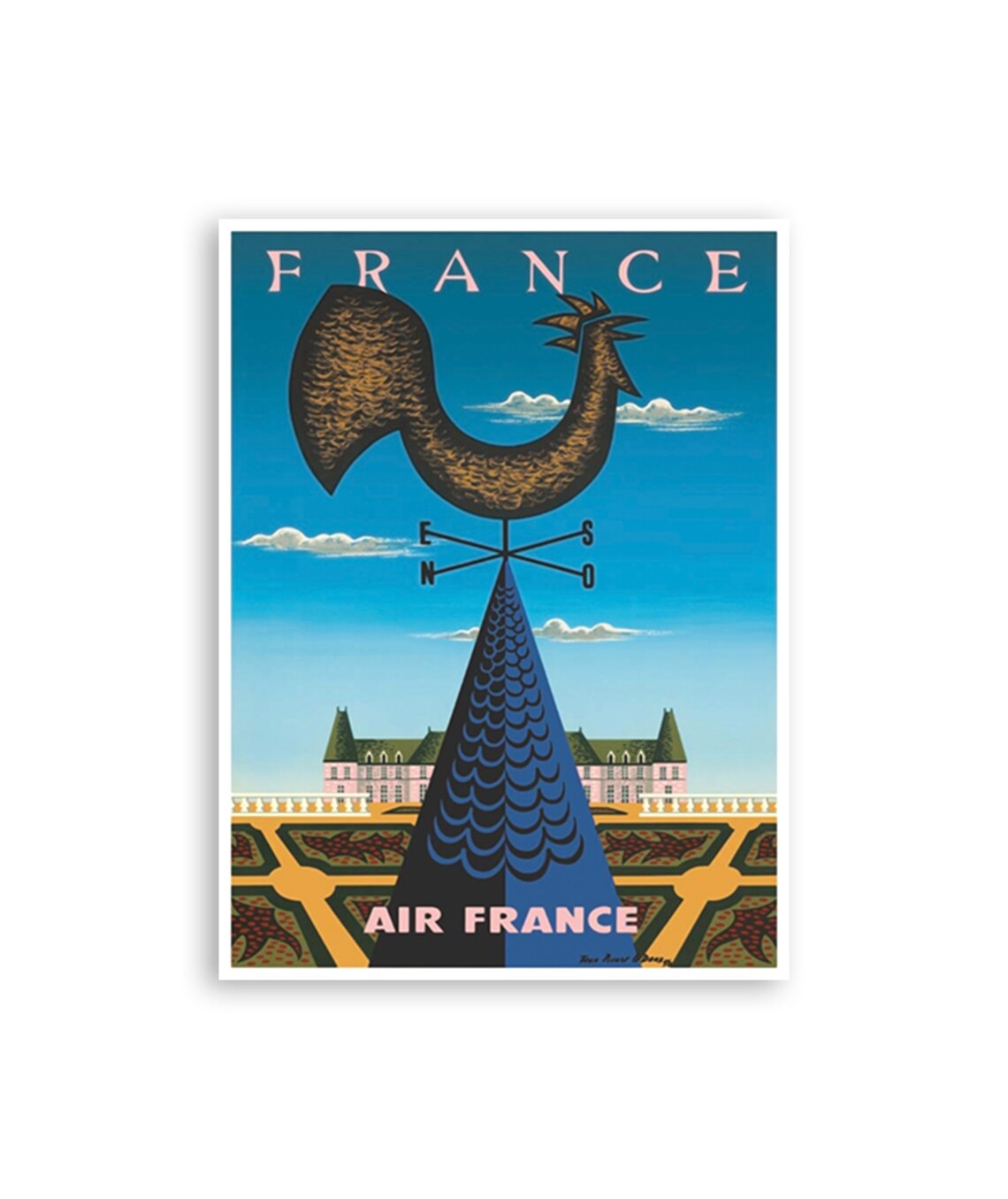 France Travel Art Vintage French Poster Print