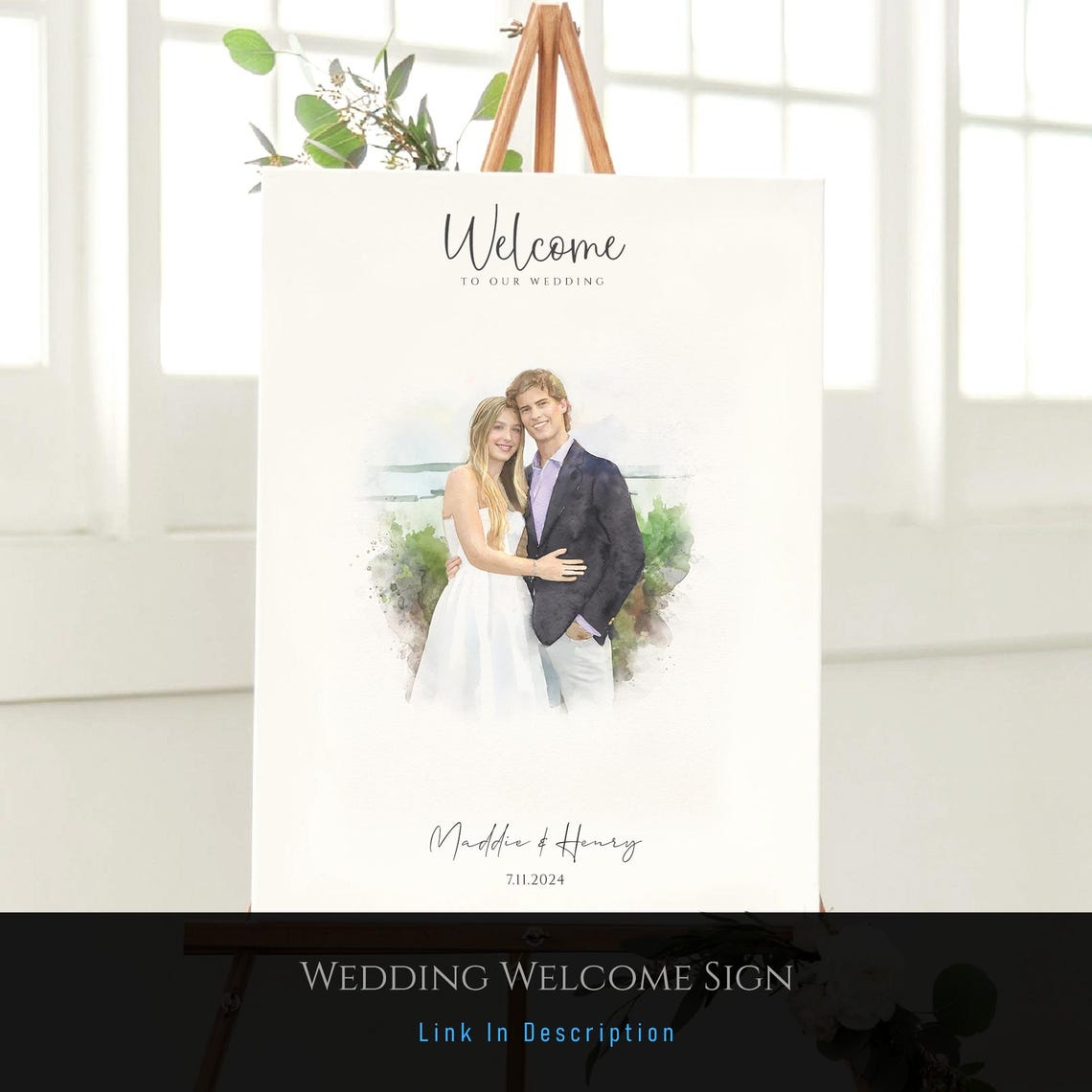 Generational Wedding Portrait Mother Of The Bride Gifts Custom Watercolor Painting From Photo Mother Gift From Daughter Mom Birthday - Image 2