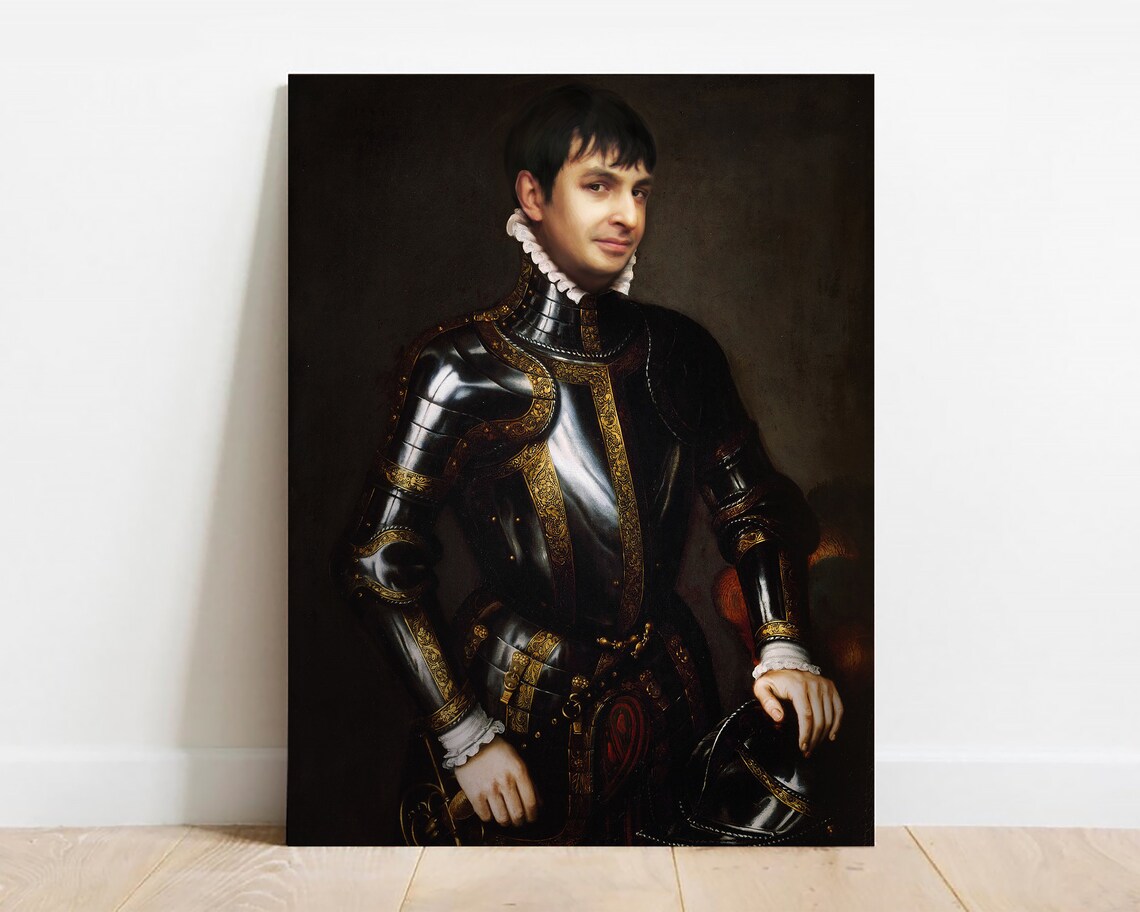 Custom Pharaoh Historical Portrait From Photo Egyptian King Art Poster - Image 2