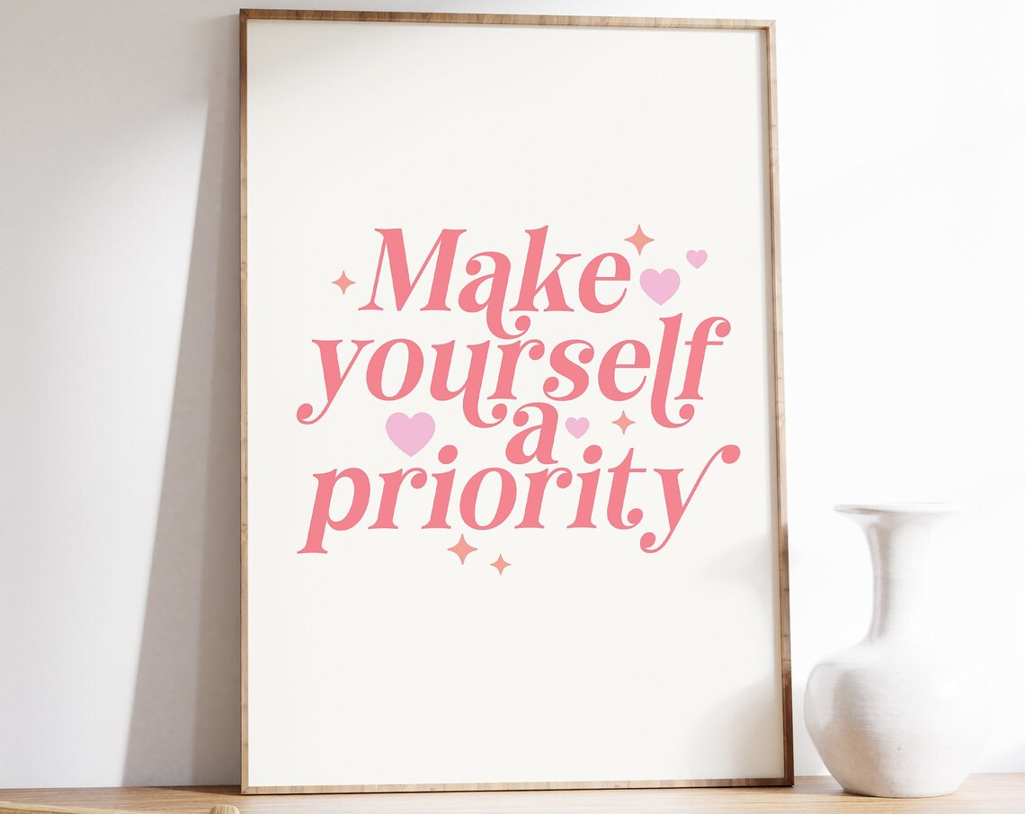Self Love Quotes, Trendy Retro Aesthetic Poster