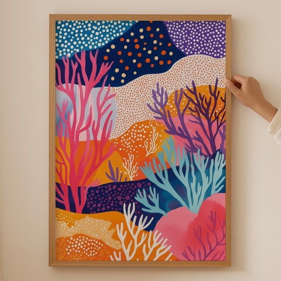 Japanese Abstract Art Japandi Poster For Above Couch Wall Room Decor Wabi Sabi Print Coquette