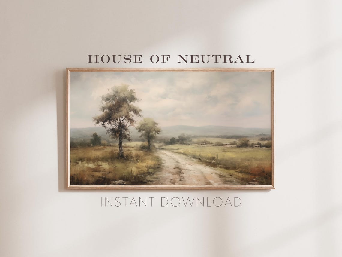 Frame Tv Art Fall Landscape Dark Moody Fall Tv Art Rustic Fall Decor Vintage Autumn Field Autumn Fall Thanksgiving 169 Ratio Tv6 - Image 2