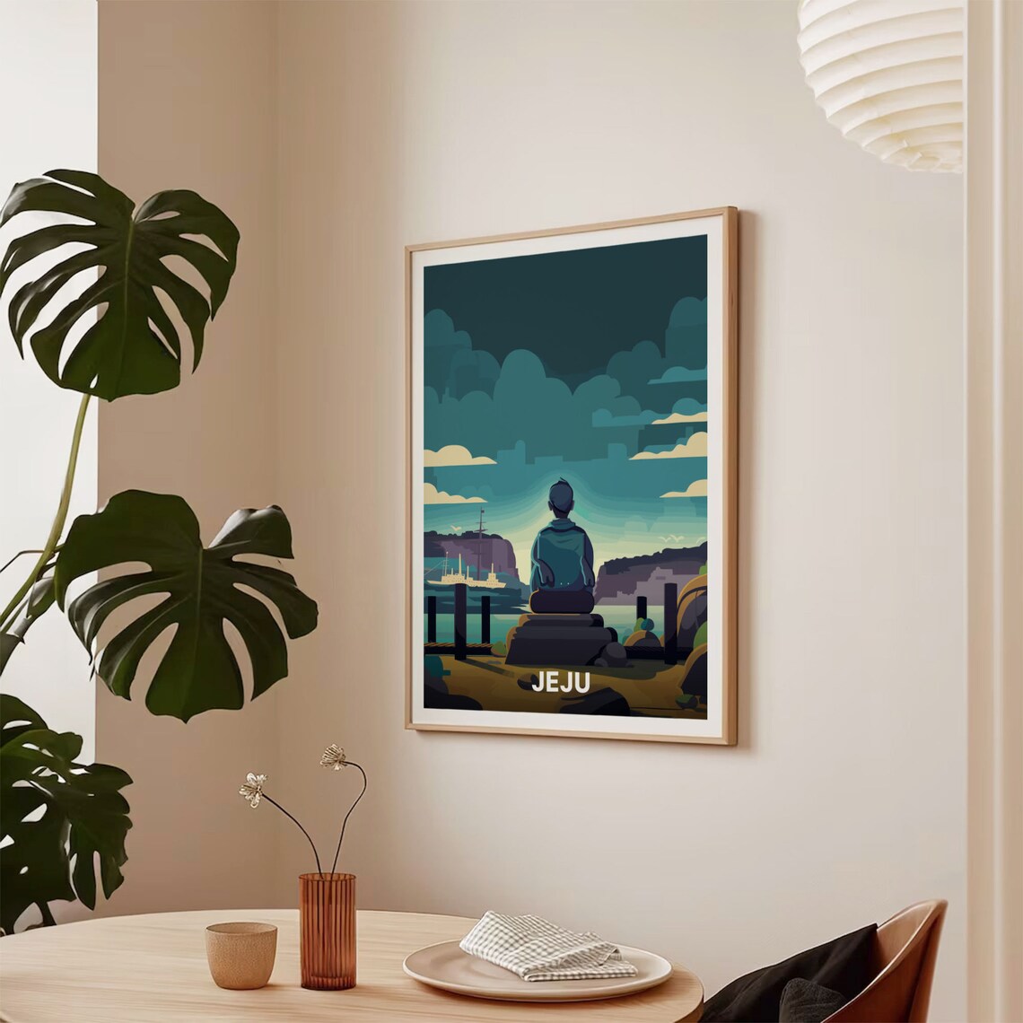 Jeju Island Travel Poster, South Korea Travel Art - Image 2