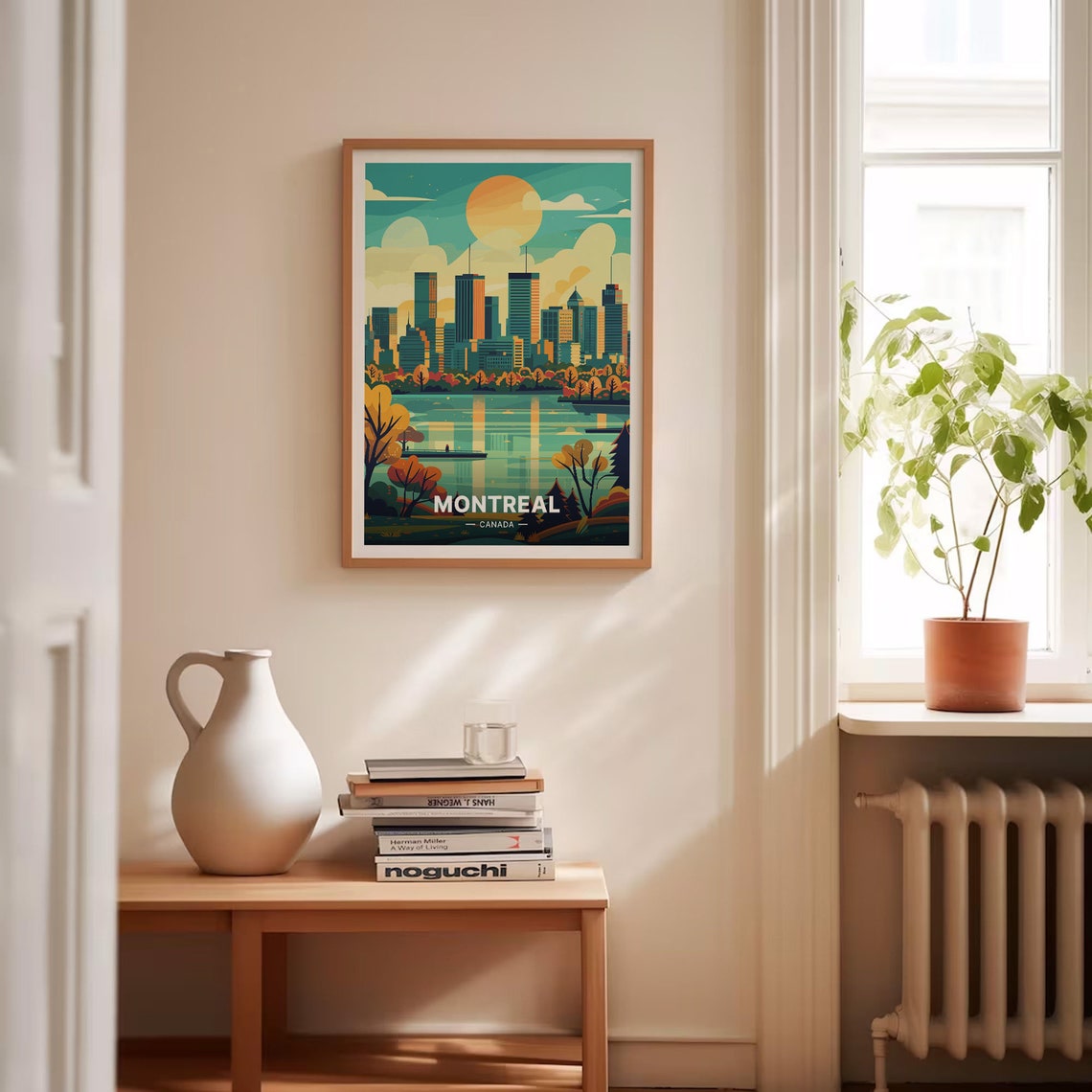 Montreal Travel Poster Canada Landscape Art Home Office Decor Wanderlust Gift Cityscape Illustration C20 1649 - Image 4