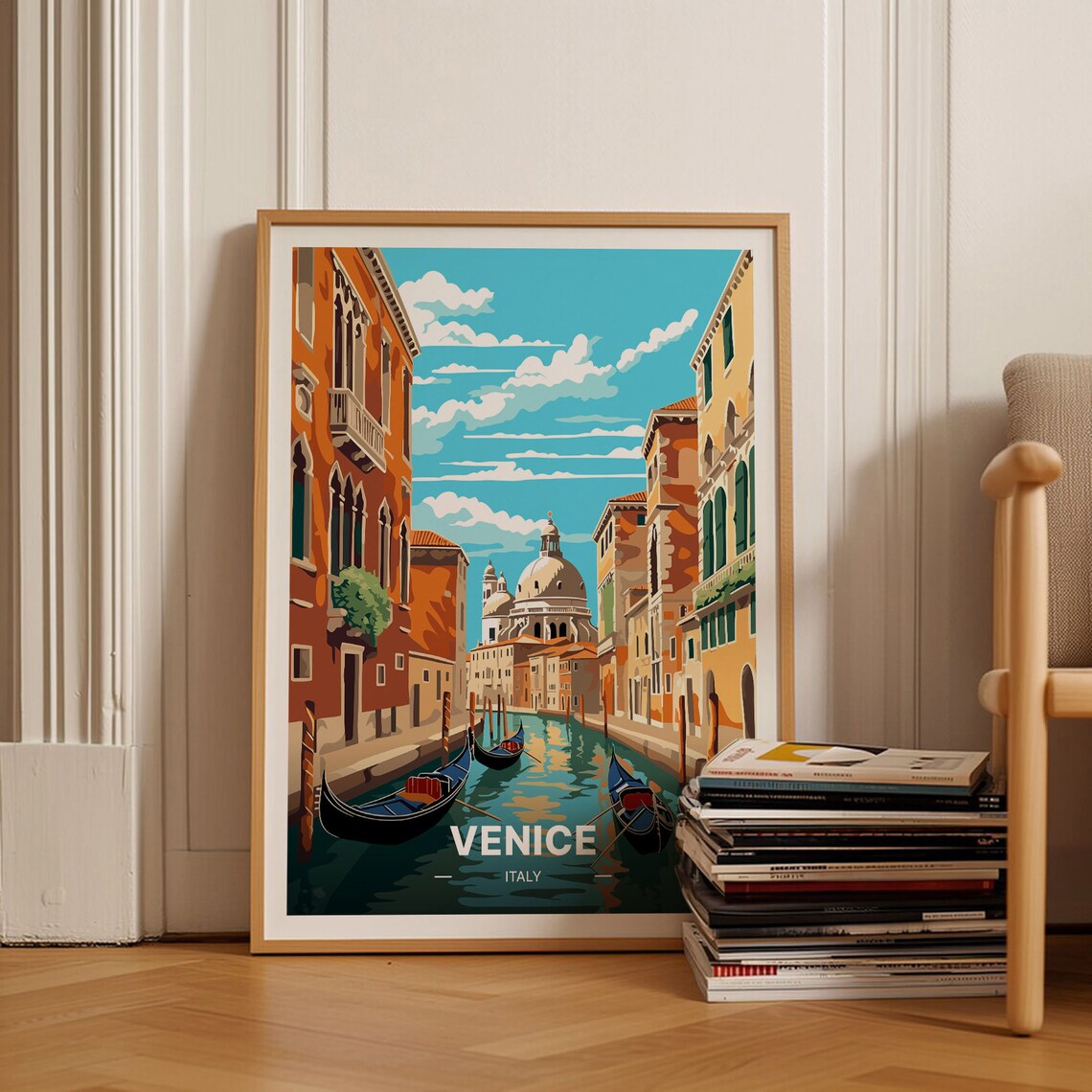 Venice Cityscape Poster, St Mark's Square Travel
