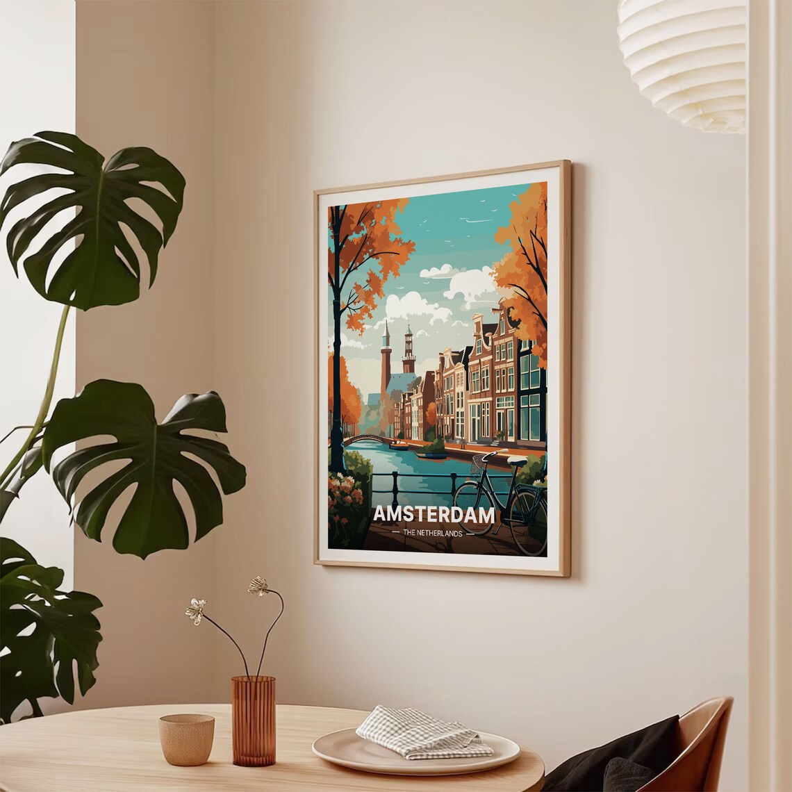 Amsterdam Birthday Gift Wall Art Print - Image 2