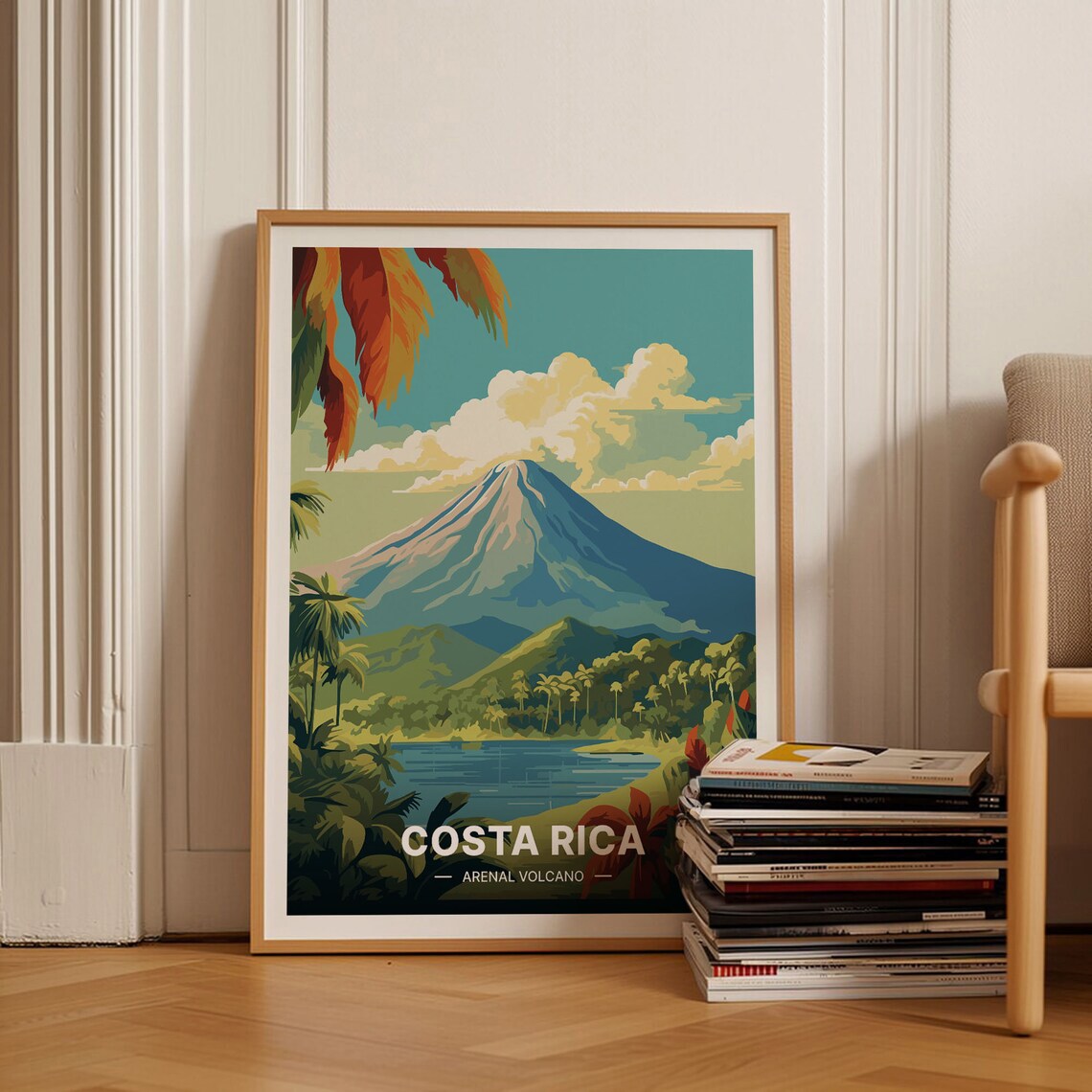 Costa Rica Travel Poster, Adventure Wall Art Print