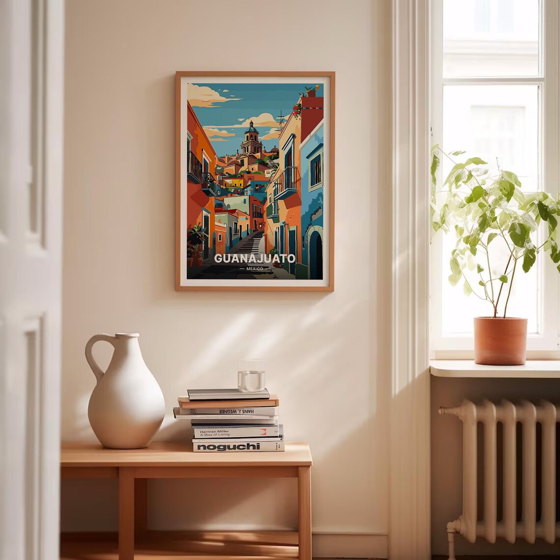 Guanajuato Mexico Colorful Colonial Street Retro Travel Poster - Image 4