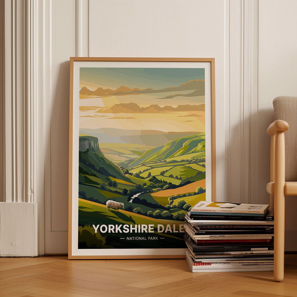 Yorkshire Dales National Park Travel Poster, England