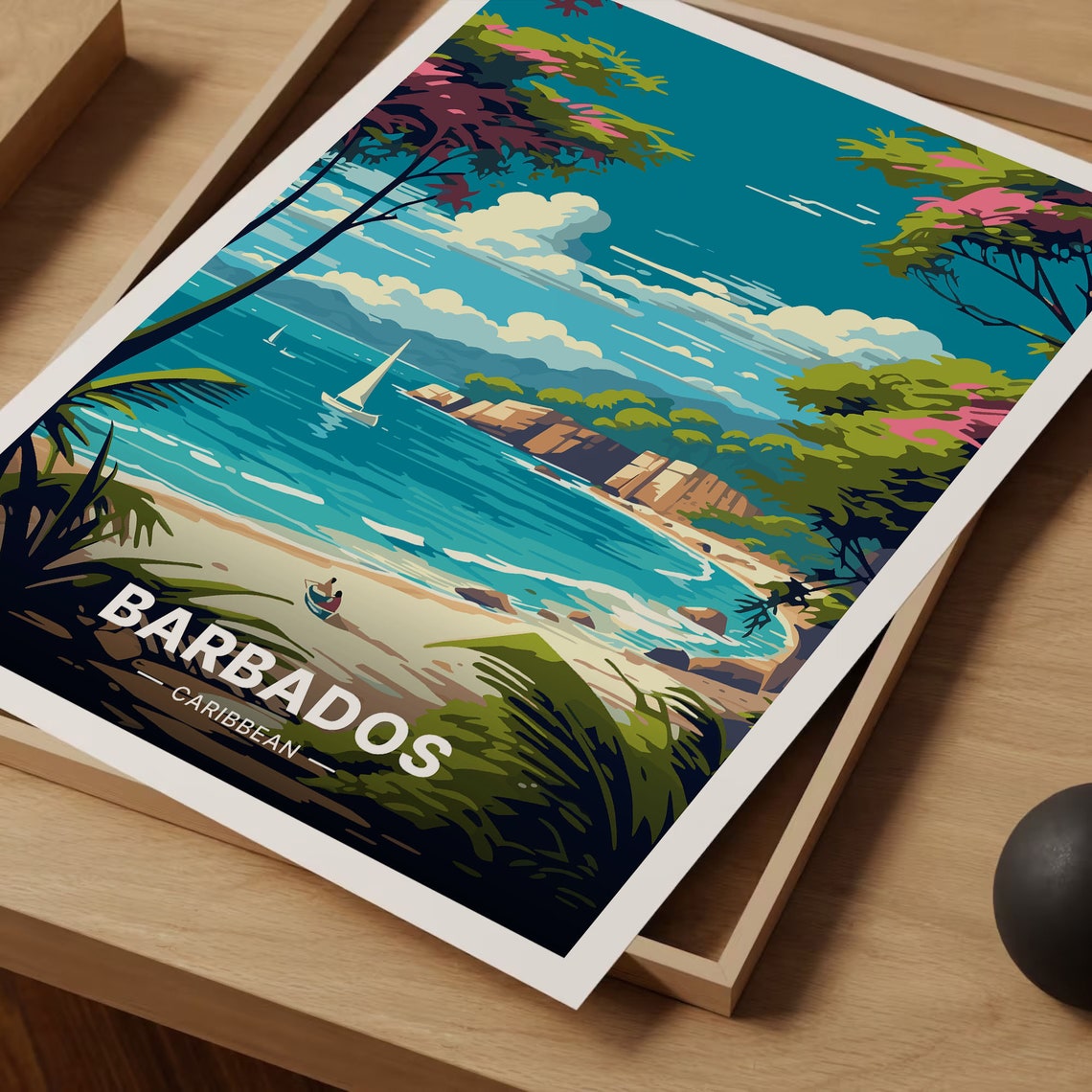 Barbados Home Office Wall Art Print - Image 3