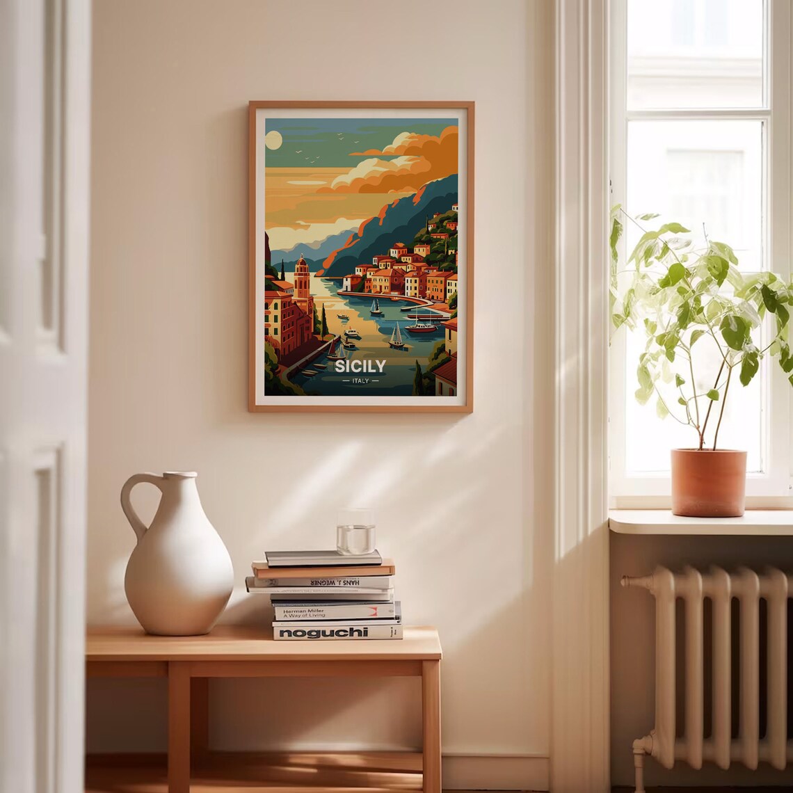 Sicily Travel Poster, Italy Landscape Art Print - Image 4