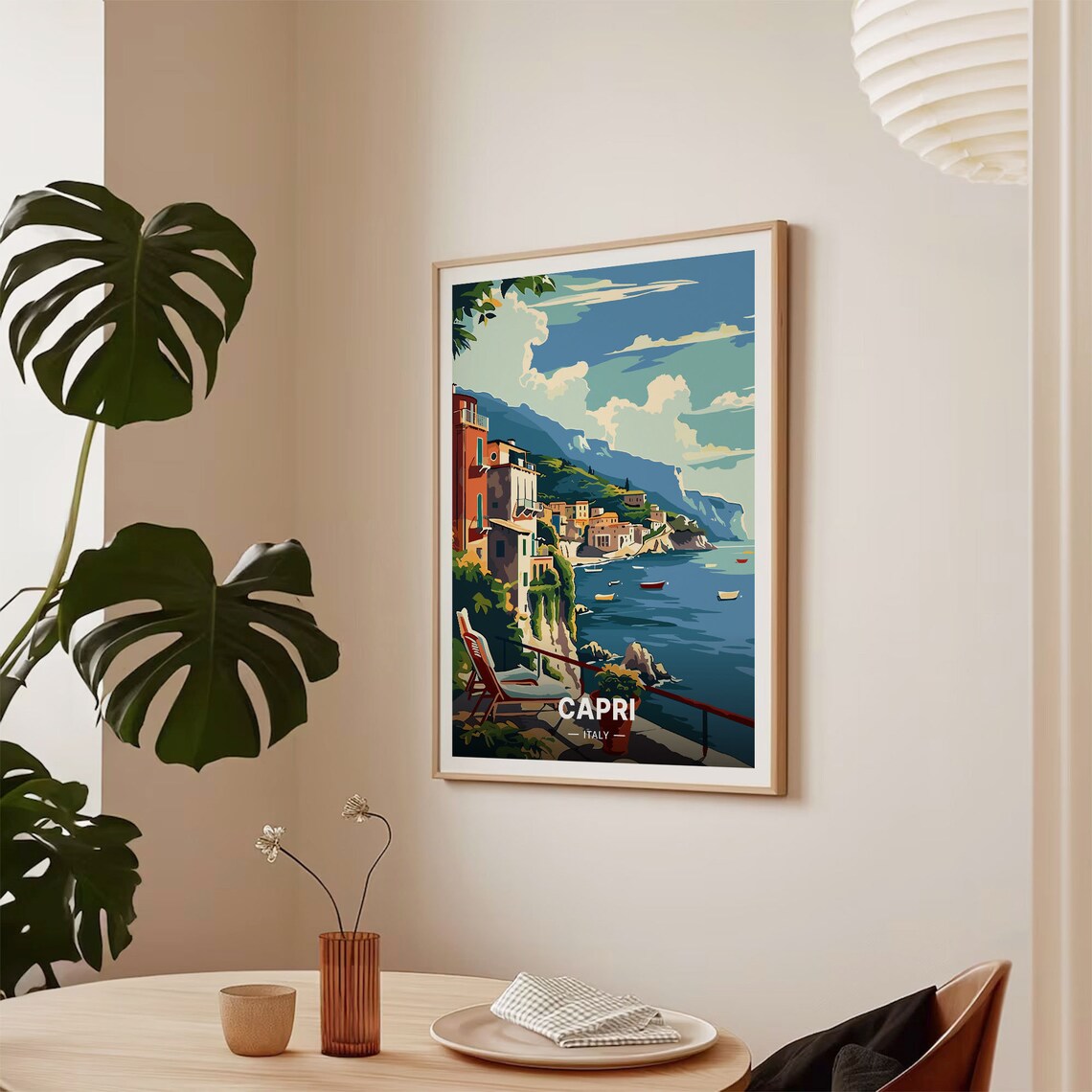 Capri Italy Vintage Travel Poster Art Print - Image 2