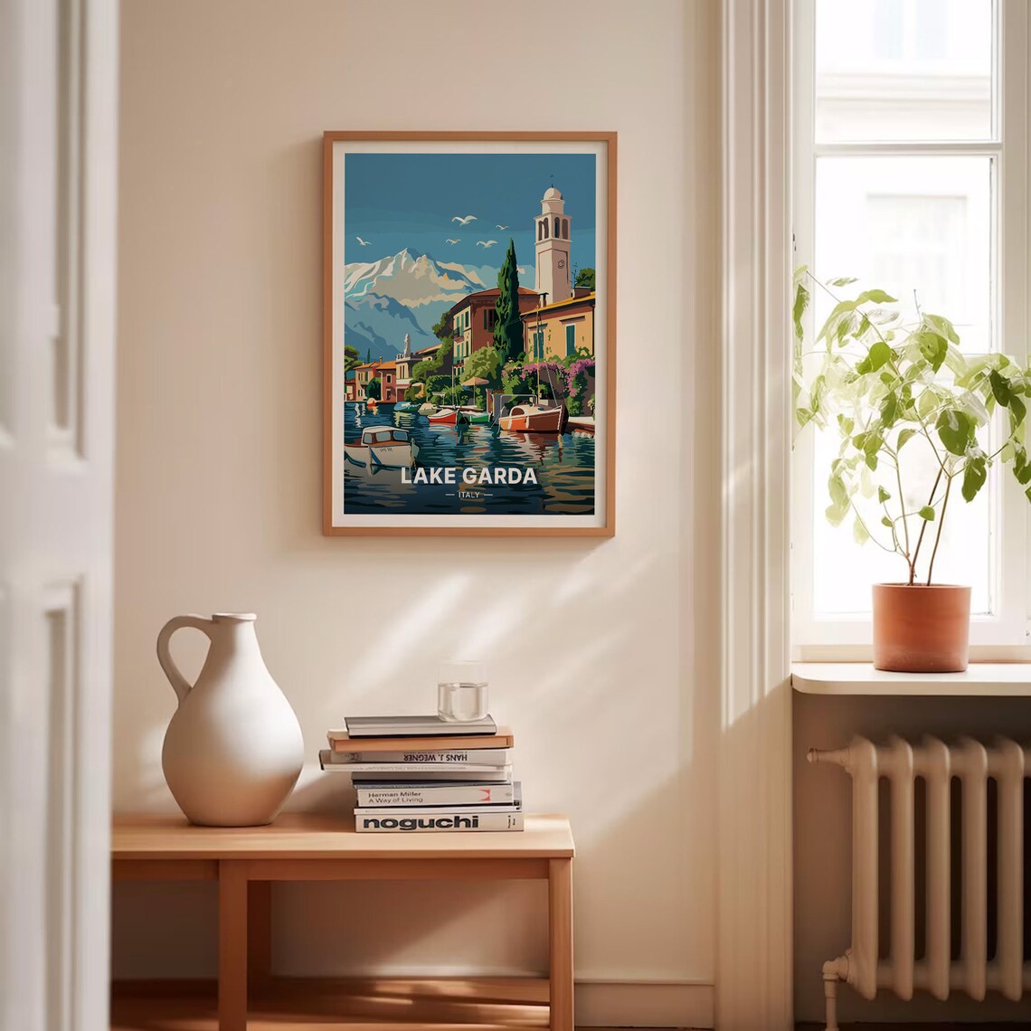 Lake Garda Travel Poster, Italian Lake Landscape - Image 4