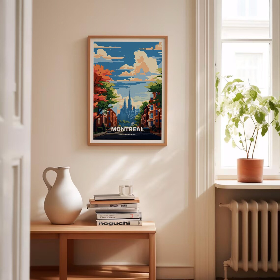 Montreal Travel Poster, Canada Cityscape Art Print - Image 4