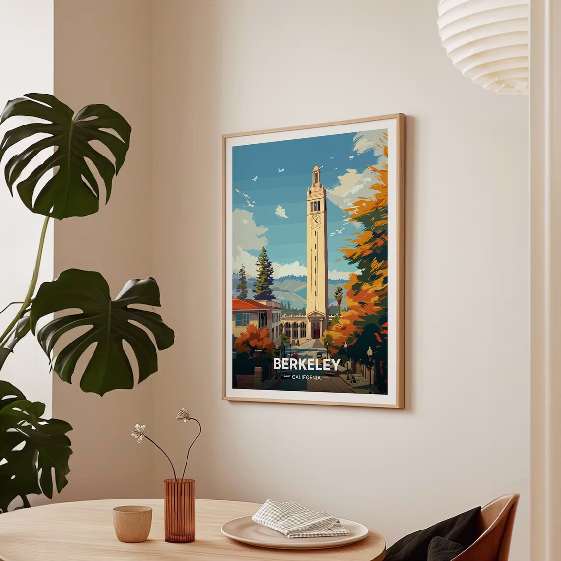Berkeley California Travel Poster, University Campus Art Print - Image 2